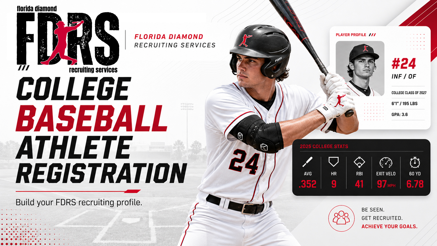 College Baseball Athlete Registration FDRS